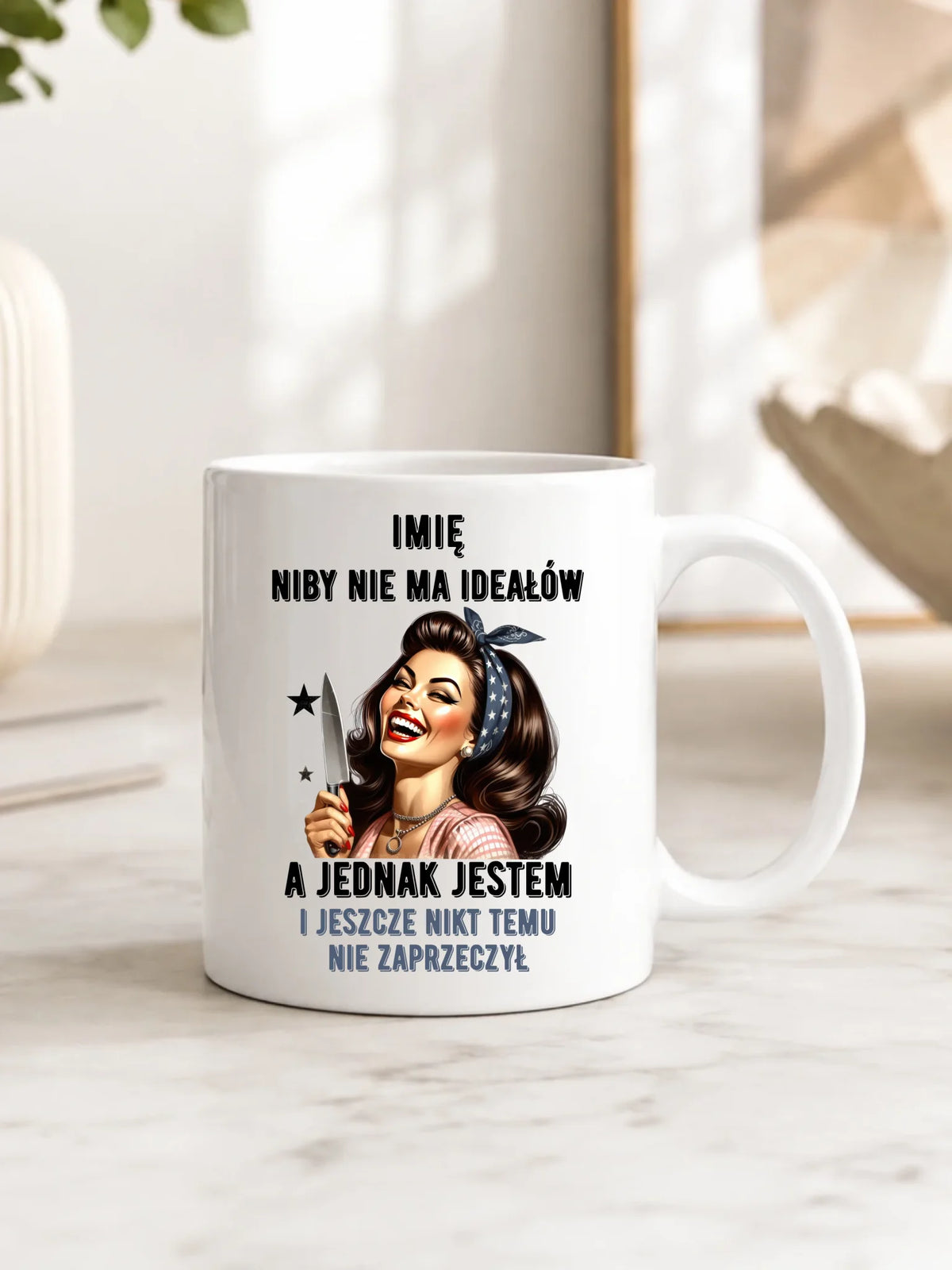 Kubek dla niej - Niby nie ma ideałów - personalizowany DZ01