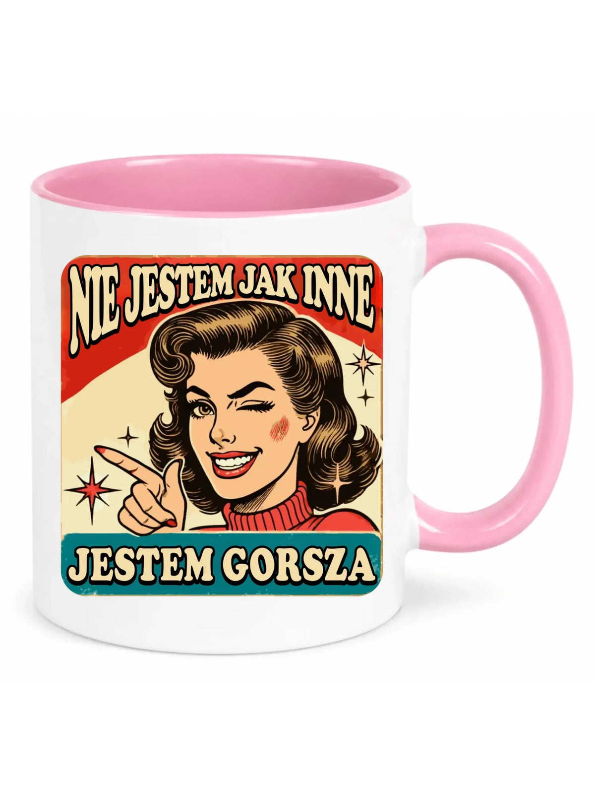 Kubek - Nie jestem jak inne, jestem gorsza - w stylu retro DZ07