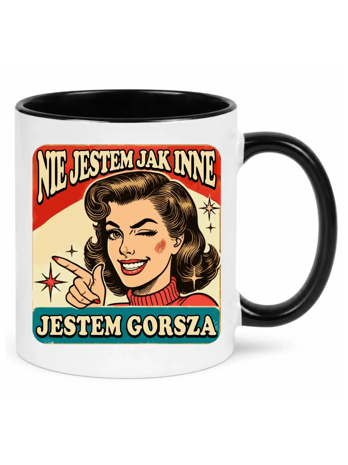 Kubek - Nie jestem jak inne, jestem gorsza - w stylu retro DZ07