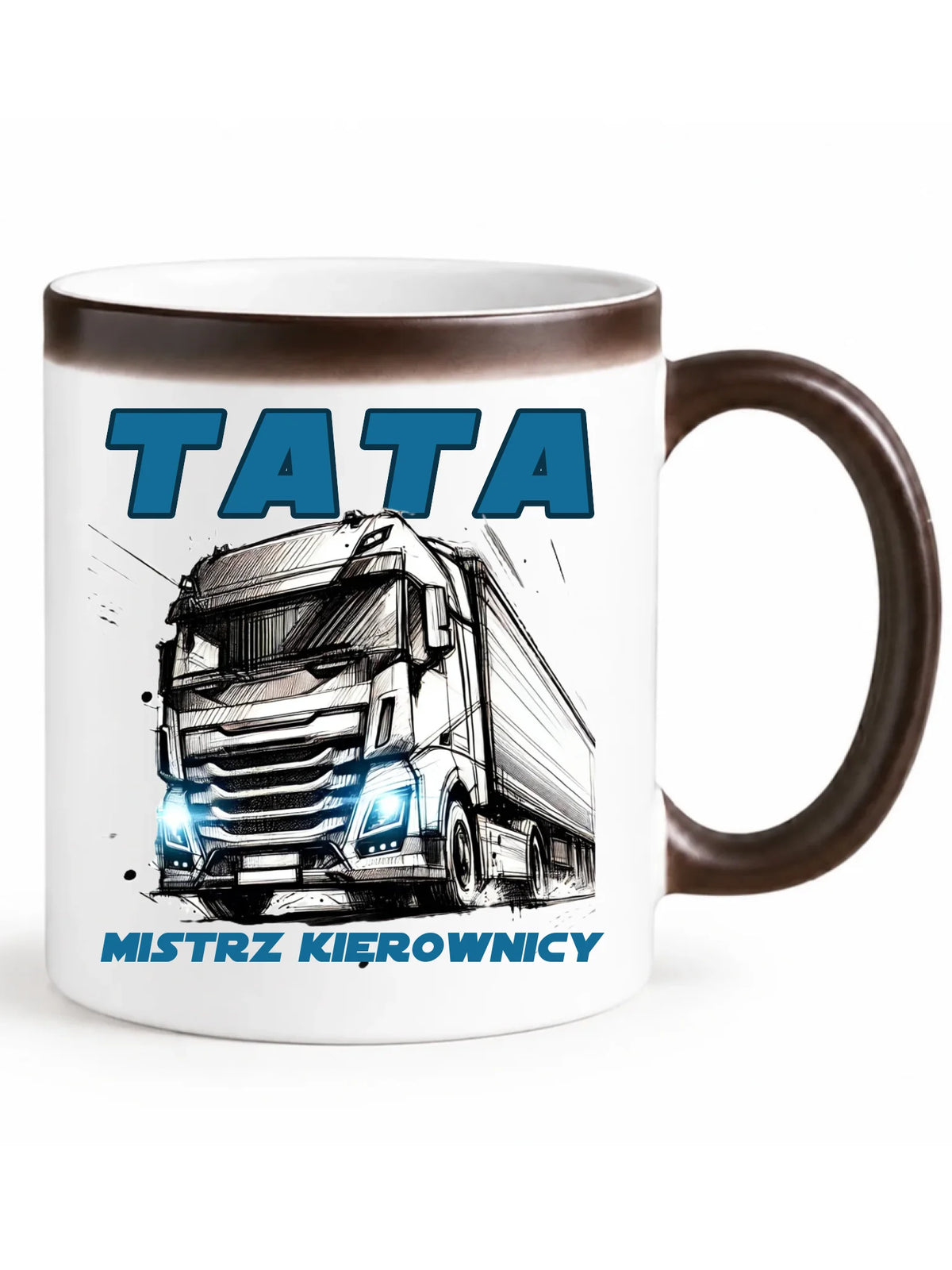 Mistrz kierownicy | Kubek magiczny dla taty kierowcy ciężarówki DT80