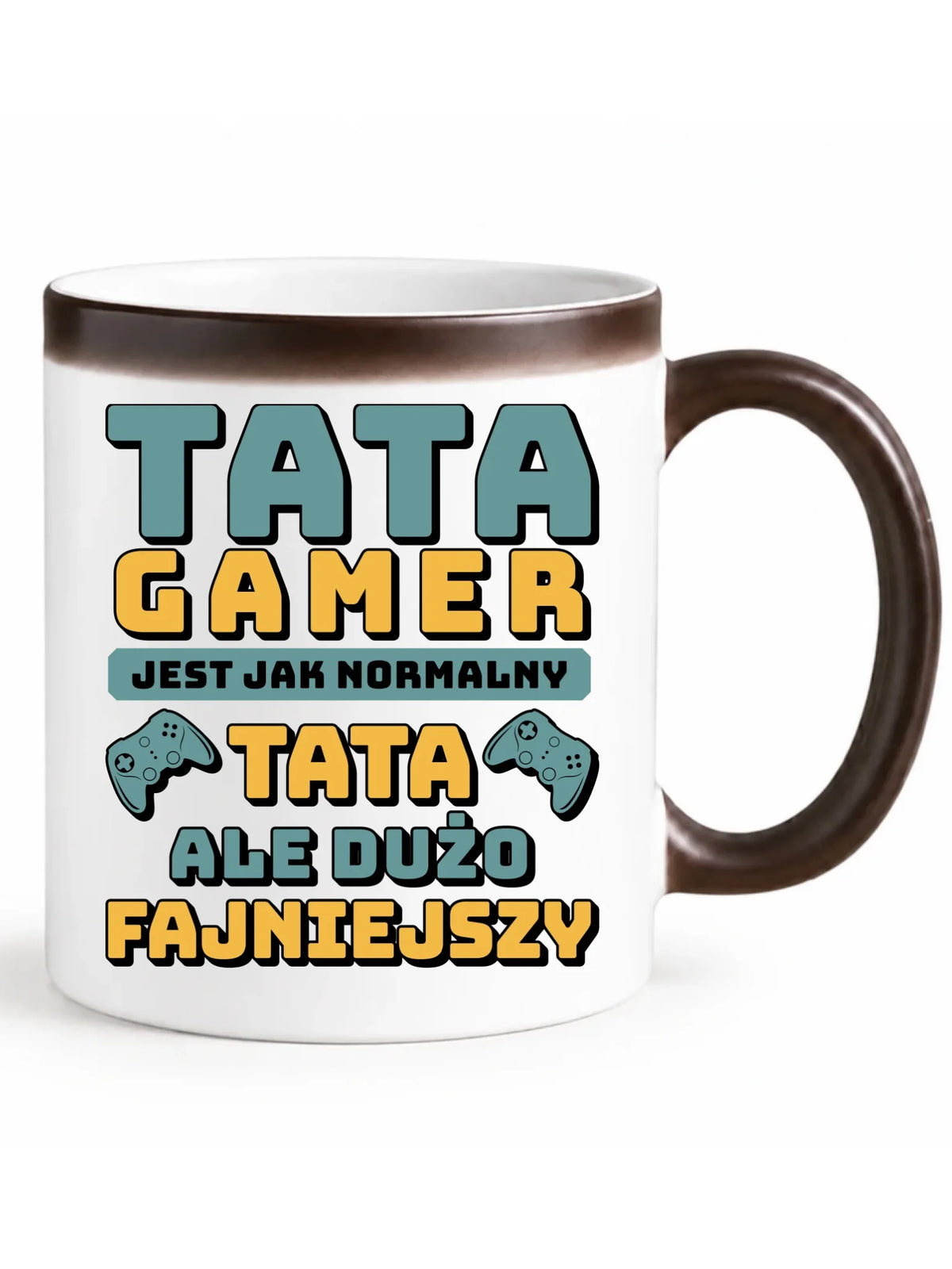 Tata gamer | Kubek magiczny prezent dla taty DT71