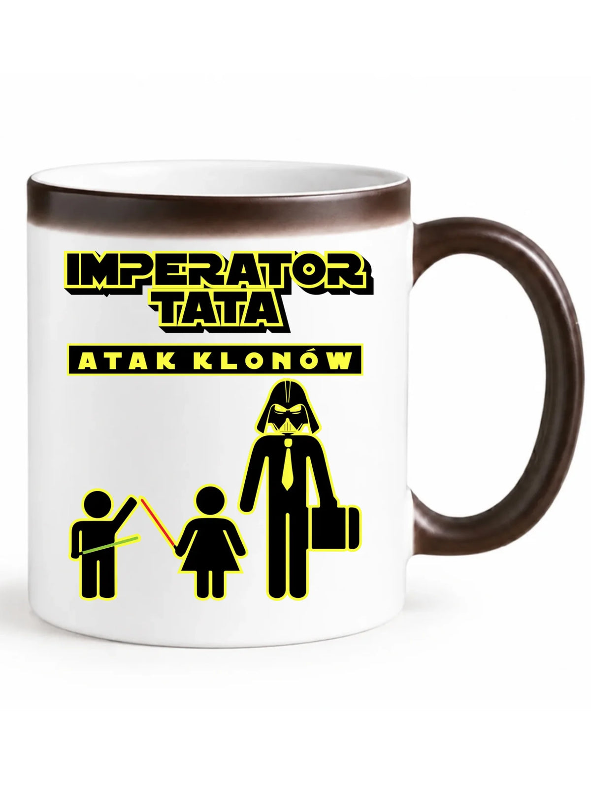 Imperator tata atak klonów | Kubek magiczny prezent dla taty bliźniaków DT63