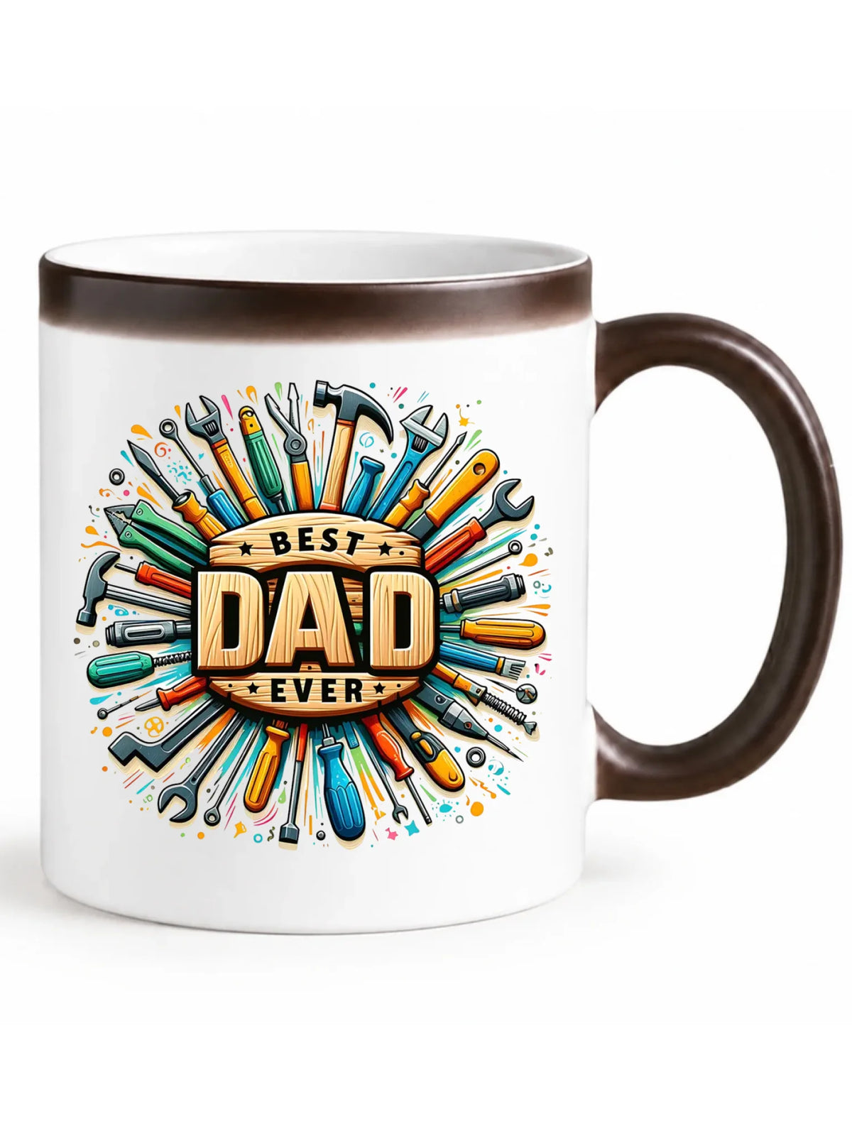 Best Dad Ever | Kubek magiczny z nadrukiem dla taty DT57