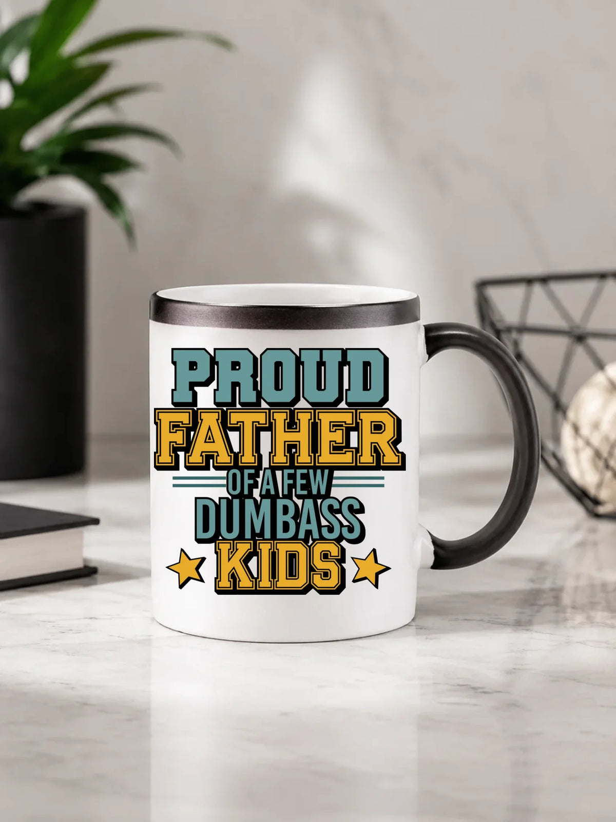Proud father | Kubek magiczny z nadrukiem dla taty DT70