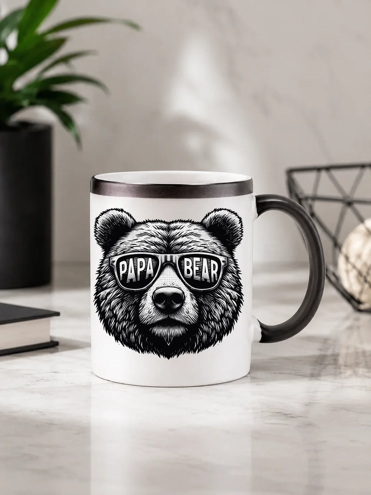 Papa bear | Kubek magiczny prezent dla taty DT62