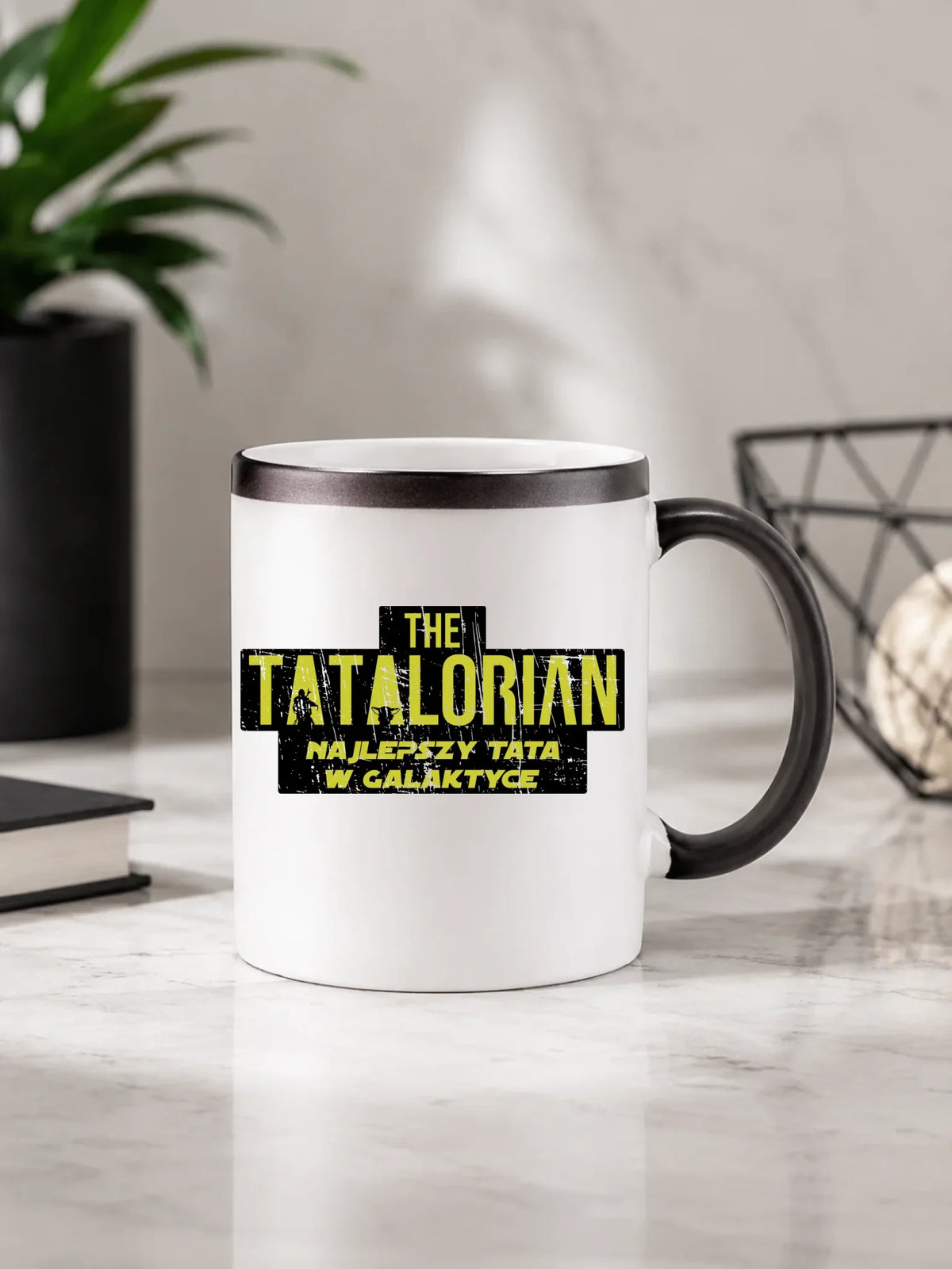 Tatalorian najlepszy tata w galaktyce | Kubek magiczny na prezent DT59
