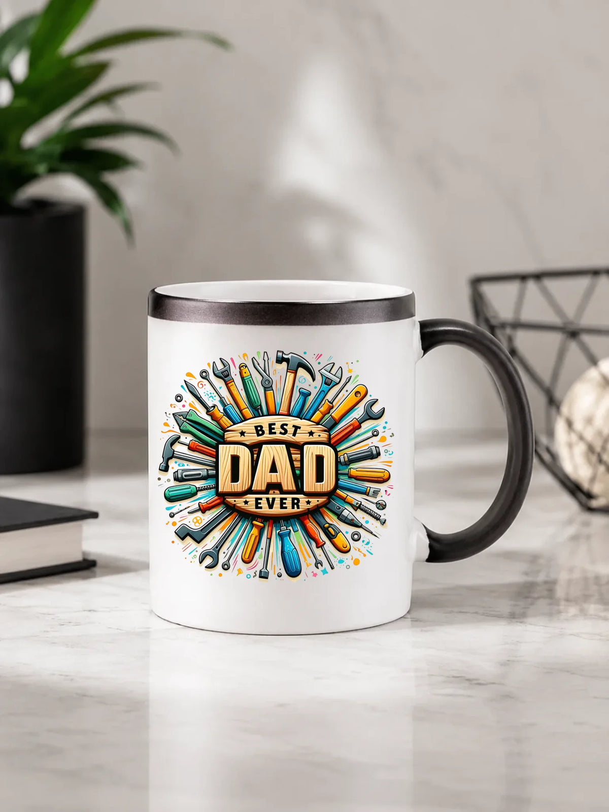 Best Dad Ever | Kubek magiczny z nadrukiem dla taty DT57