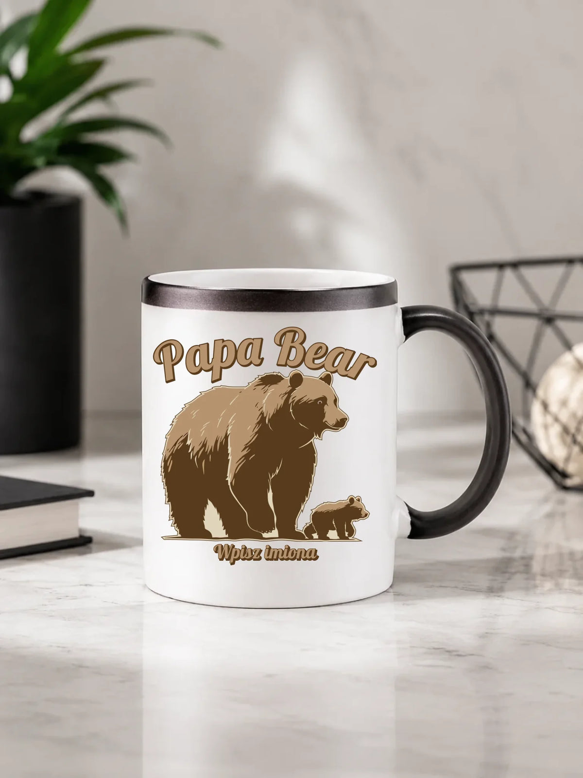 Papa Bear imiona | Kubek magiczny dla taty DT50