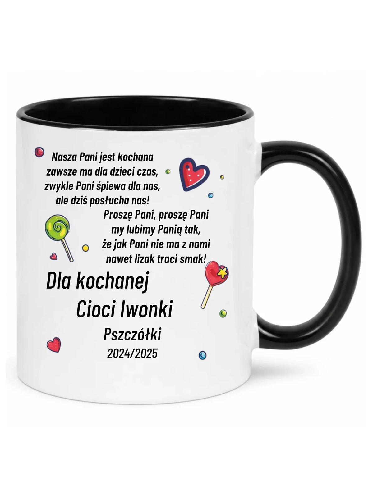 Kubek z wierszykiem dla przedszkolanki na prezent Zakończenie Przedszkola N16