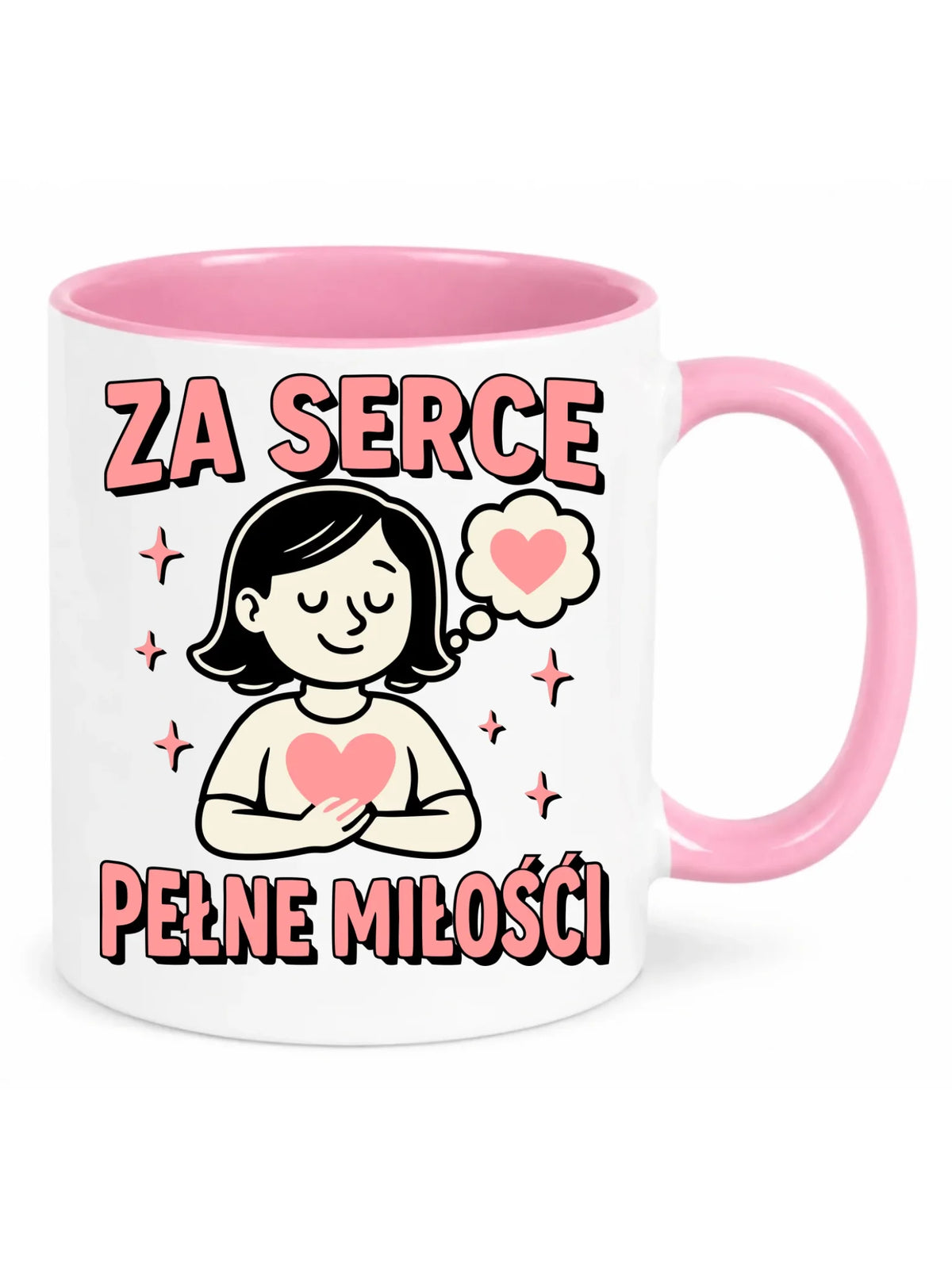 Za serce pełne miłości | Kubek dla nauczycielki na prezent N17