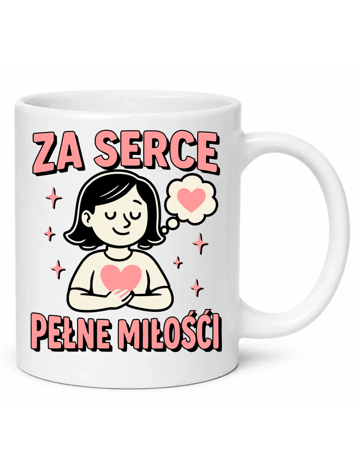 Za serce pełne miłości | Kubek dla nauczycielki na prezent N17