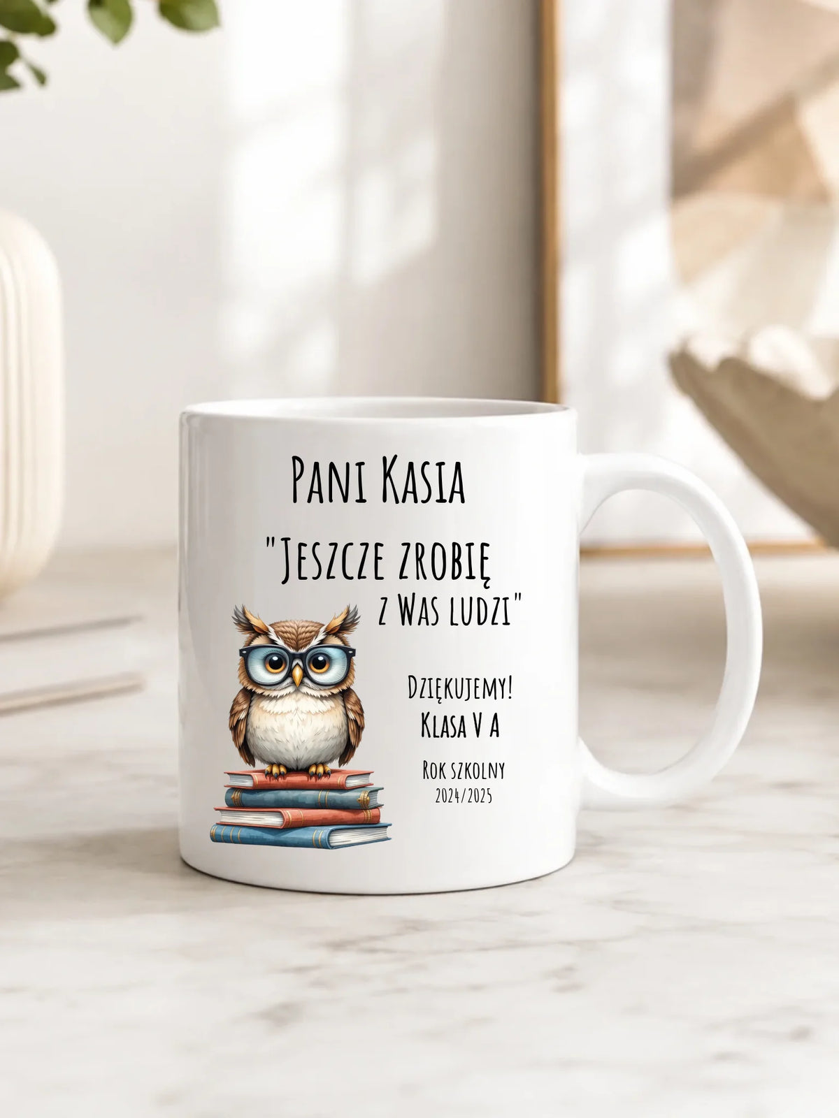 Kubek dla nauczyciela - Jeszcze zrobię z Was ludzi - personalizowany