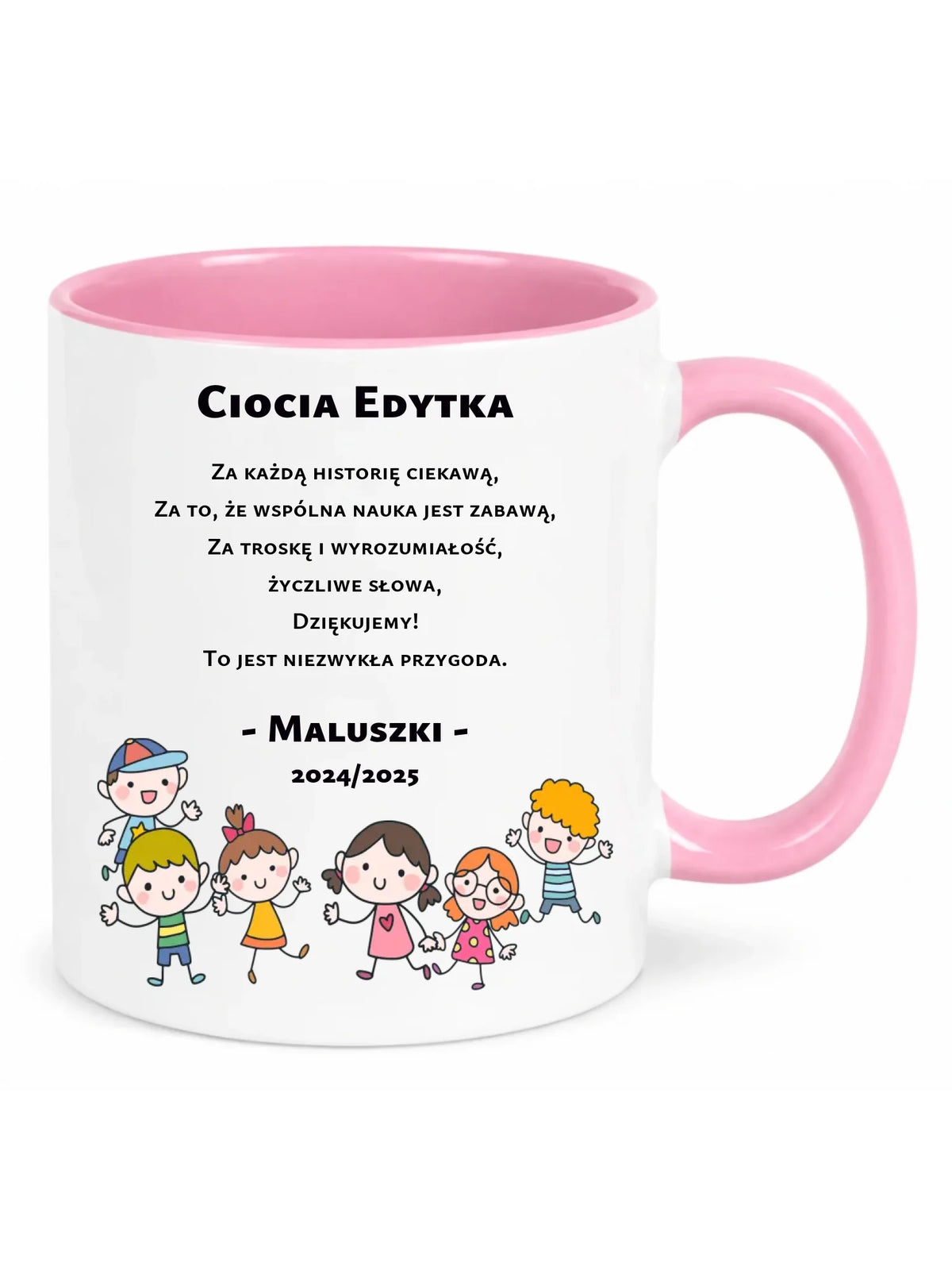 Podziękowanie od przedszkolaków | Kubek dla nauczyciela N07