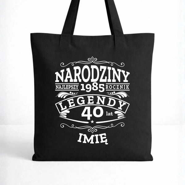 Torba na urodziny - Narodziny Legendy - personalizowana