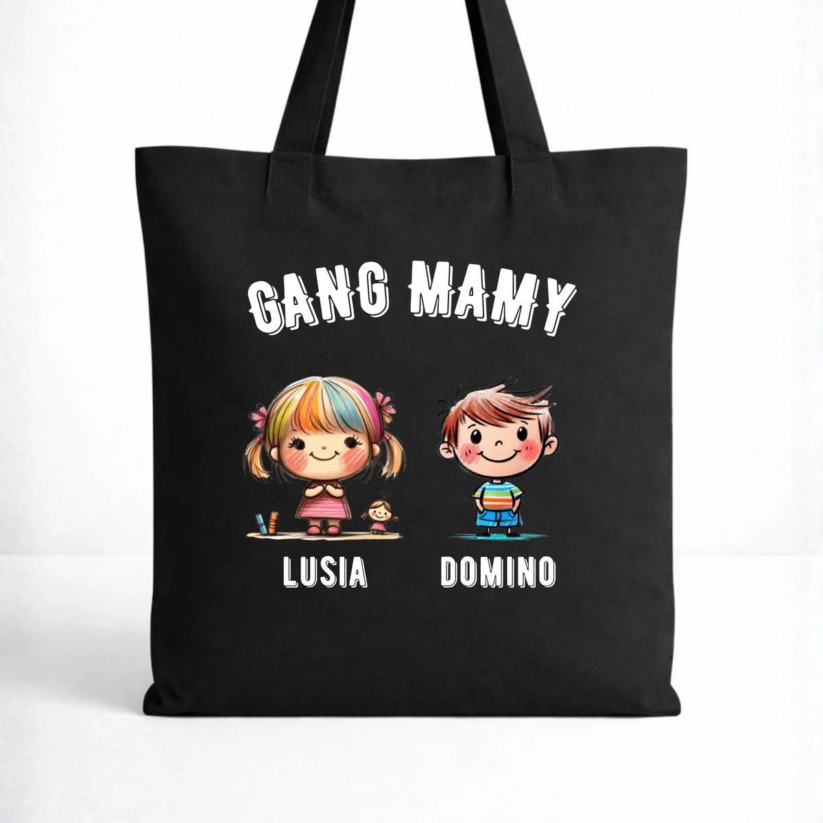 Torba dla mamy z imionami dzieci - Gang mamy - personalizowana DM09