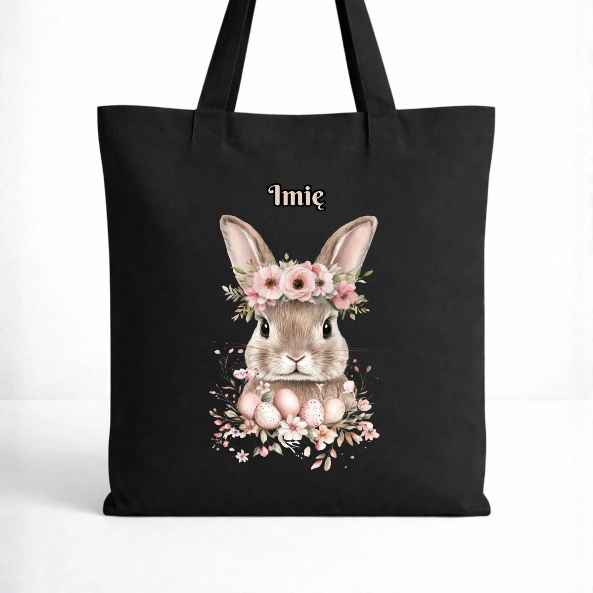 Torba na Wielkanoc - Zajączek Boho - personalizowana WN05