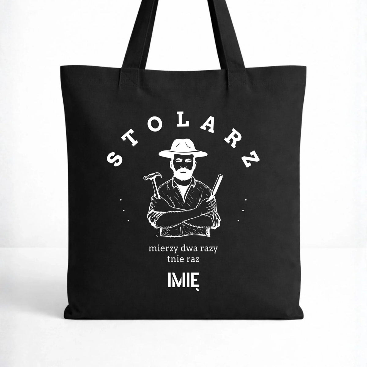Torba dla stolarza - Mierzy dwa razy tnie raz - personalizowana ZS02