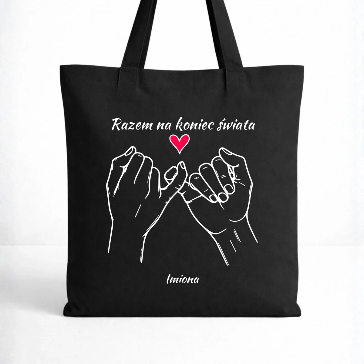 Torba dla par - Razem na koniec świata - personalizowana W60