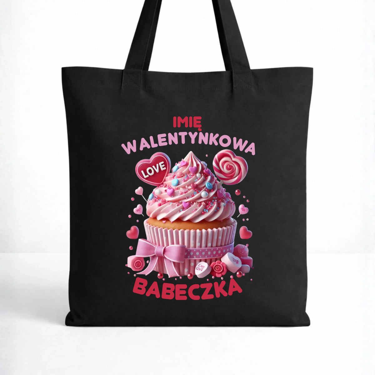 Torba na Walentynki - Walentynkowa Babeczka - personalizowana W21