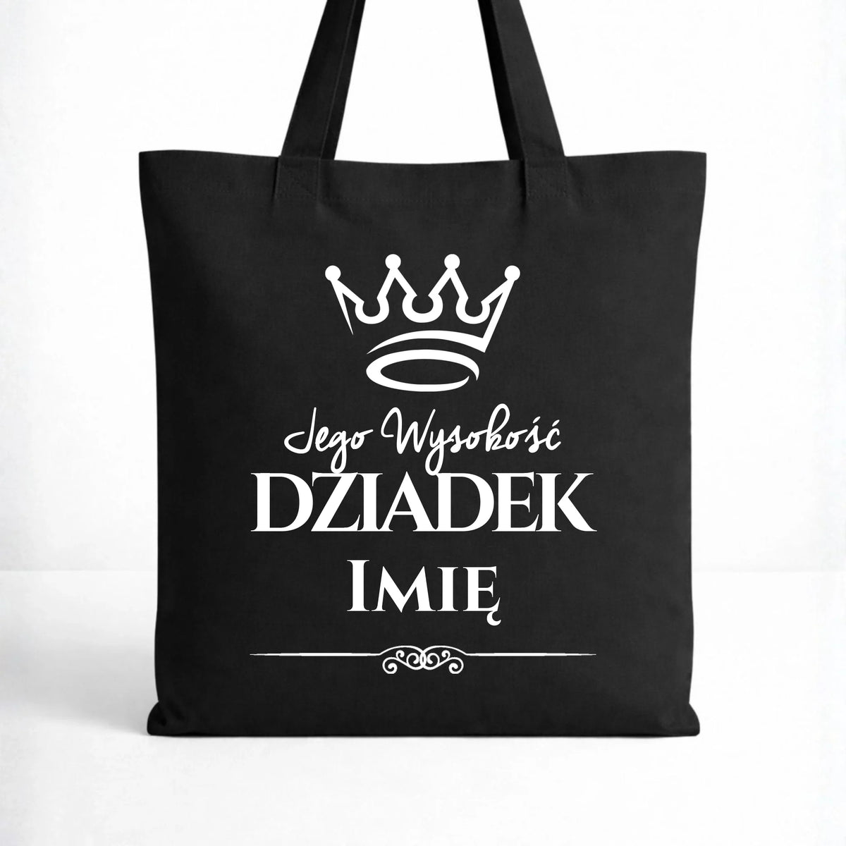 Torba dla dziadka - Jego Wysokość dziadek - personalizowana D11
