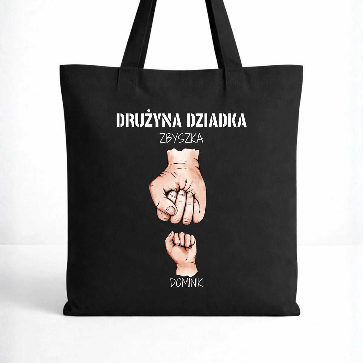 Torba dla dziadka - Drużyna dziadka 1-6 imion wnuków - personalizowana D07