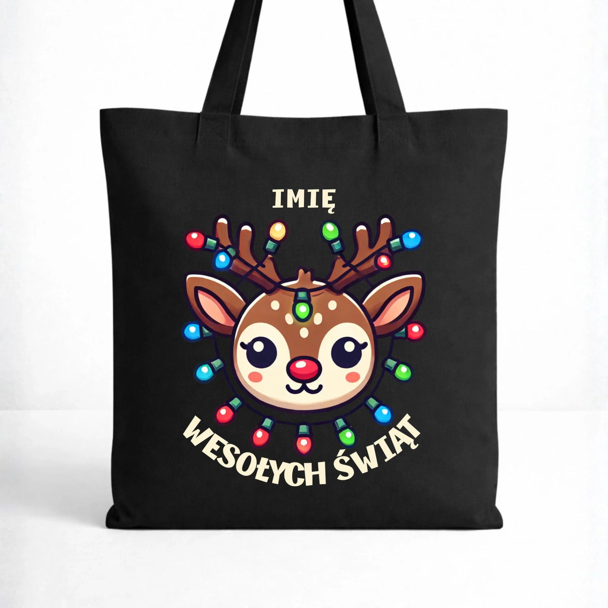 Torba świąteczna - Renifer Wesołych Świąt - personalizowana BN72