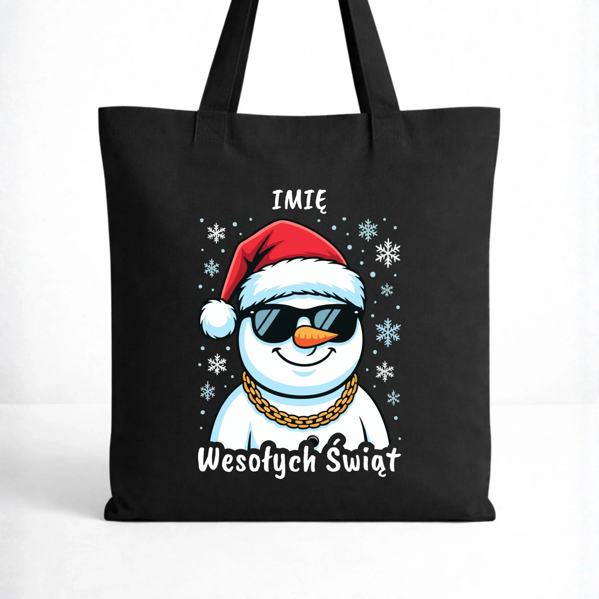Torba świąteczna - Wesoły bałwan Wesołych Świąt - personalizowana BN82