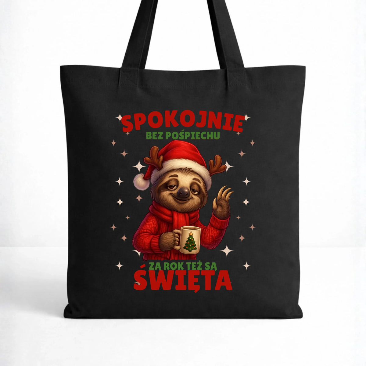 Torba świąteczna - Leniwiec Za rok też są święta BN92