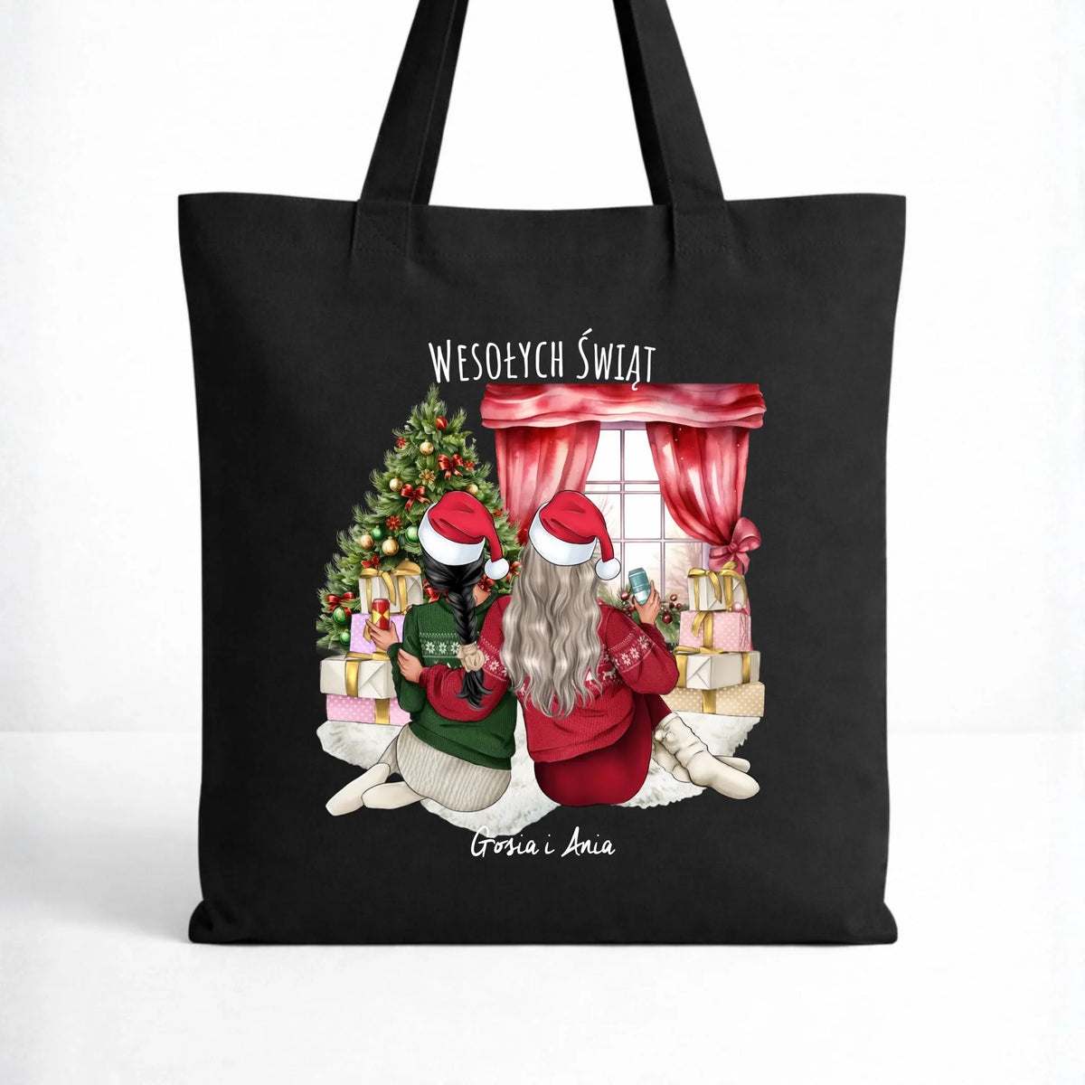 Torba świąteczna - prezent dla przyjaciółki - 2-4 przyjaciółek - personalizowana PR06