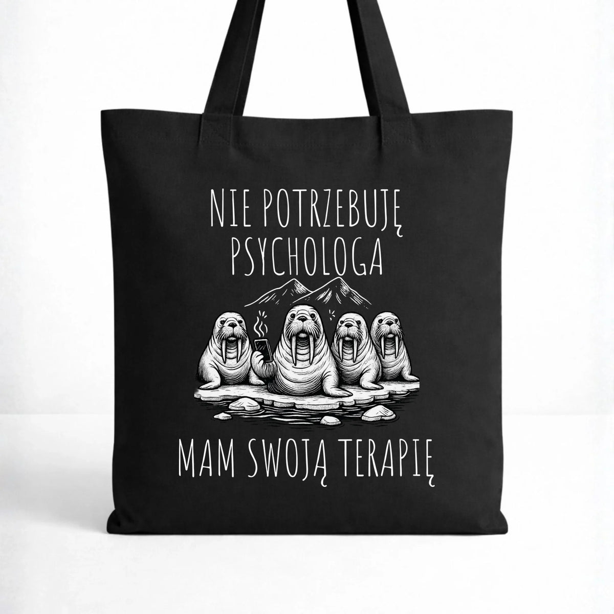 Torba - prezent dla morsa - Nie potrzebuję psychologa HM14