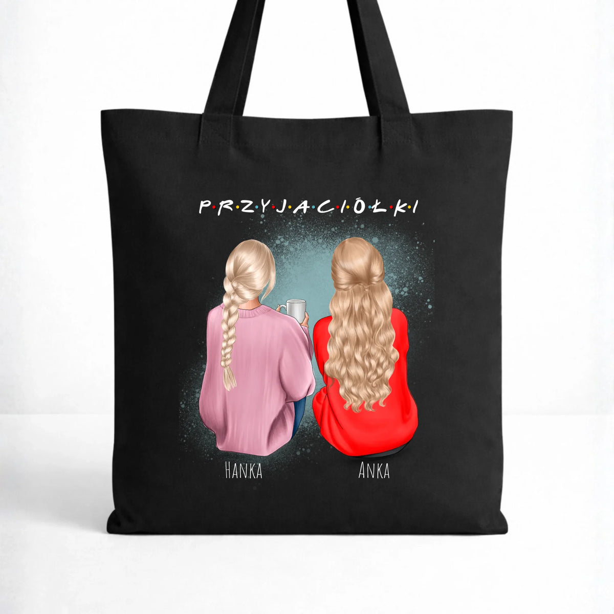 Torba - prezent dla przyjaciółki - personalizowane postacie 2-4 osoby PR02
