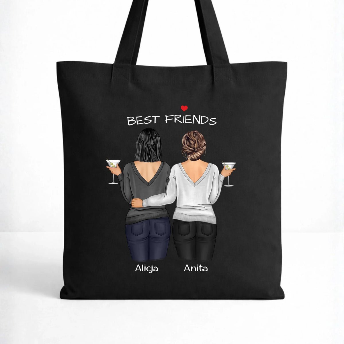 Torba - prezent dla przyjaciółki - Best Friends - personalizowane postacie 2-4 osoby PR03