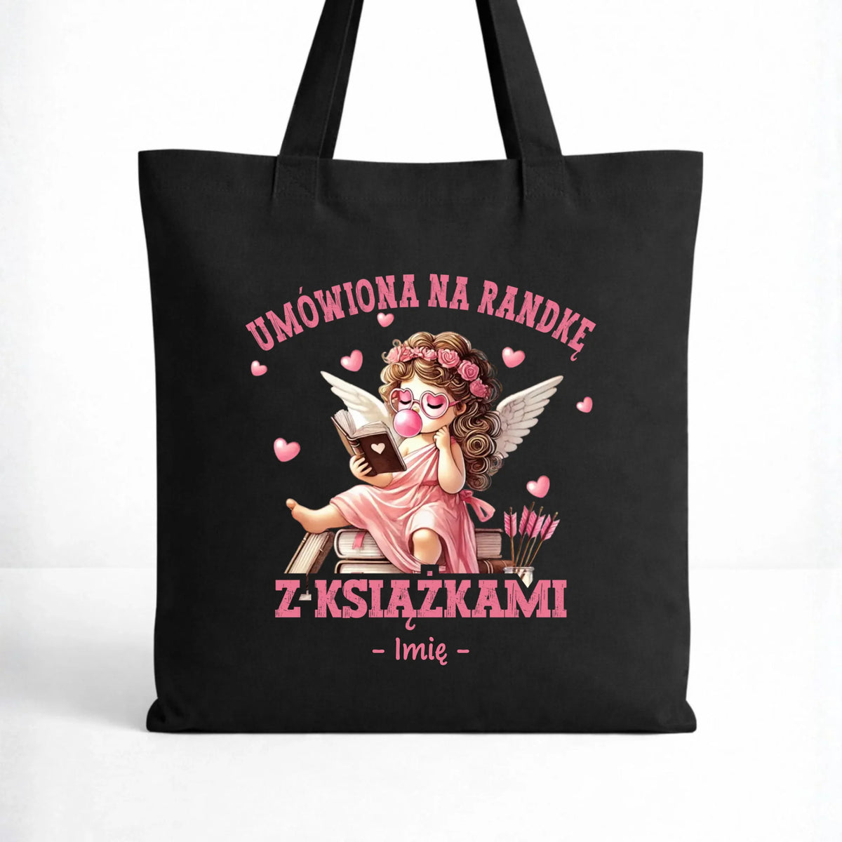 Torba dla czytelniczki – Umówiona na randkę z książkami - personalizowana W19