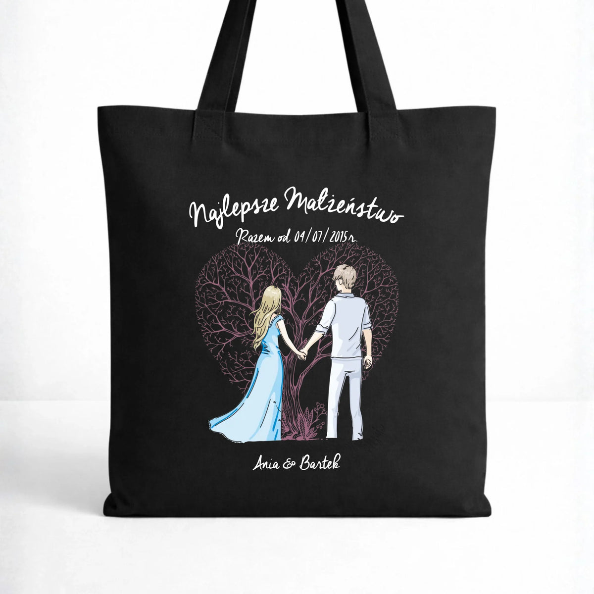 Torba dla par - Najlepsze małżeństwo - personalizowana W03