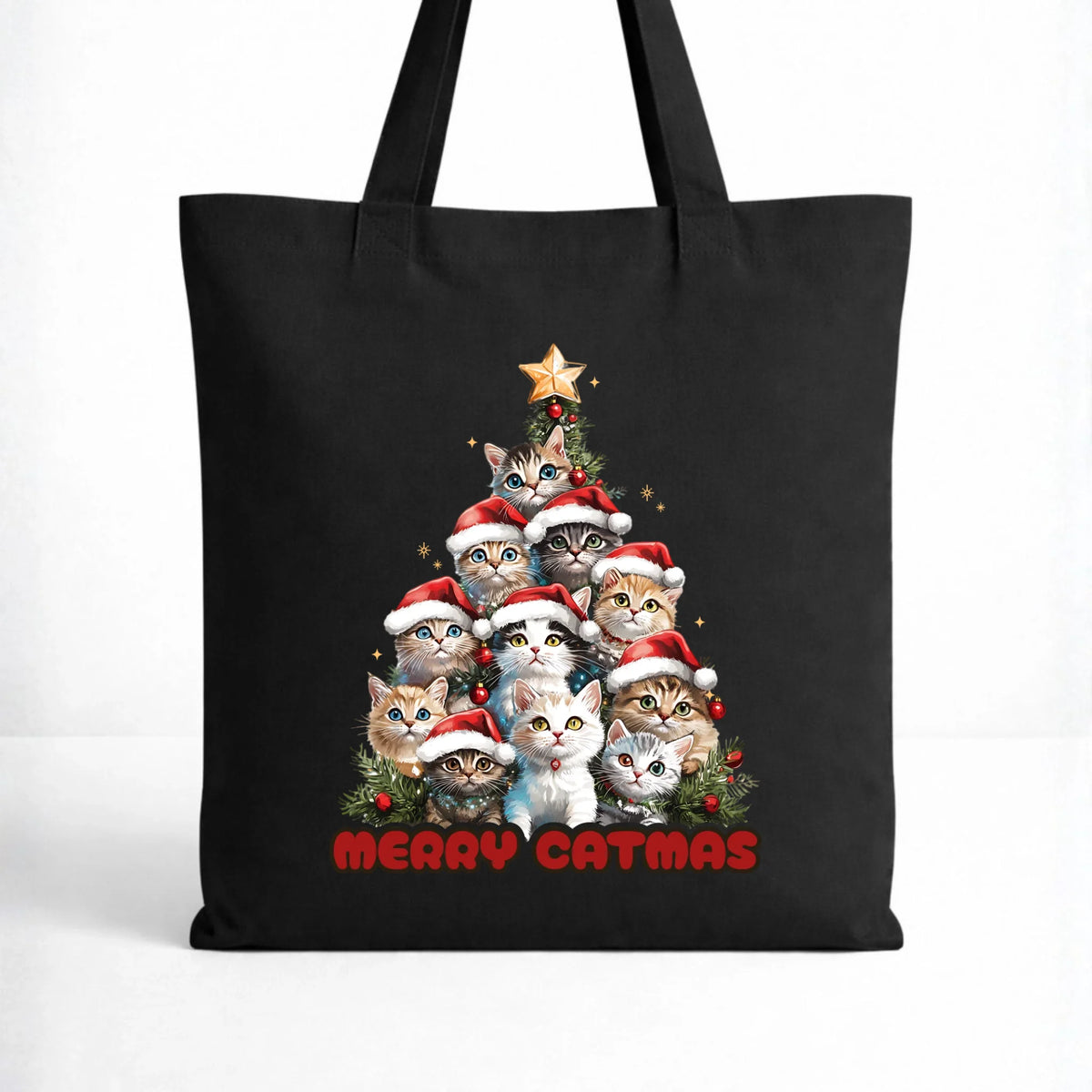 Torba świąteczna - Kocia choinka Merry Catmas BN20