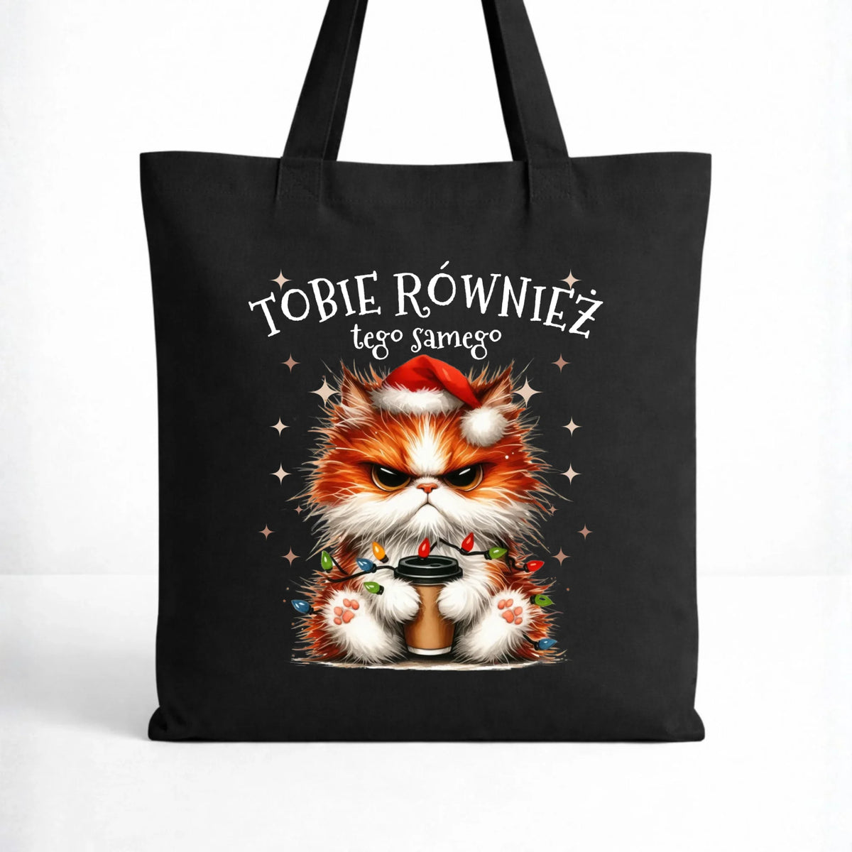 Torba świąteczna - Grumpy Cat Tobie również tego samego BN32