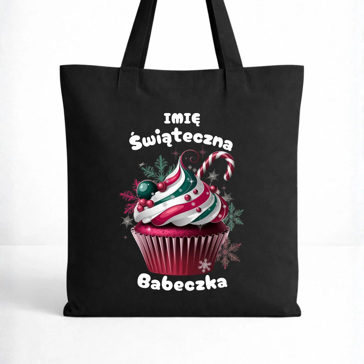 Torba na święta - Świąteczna babeczka - personalizowana BN30