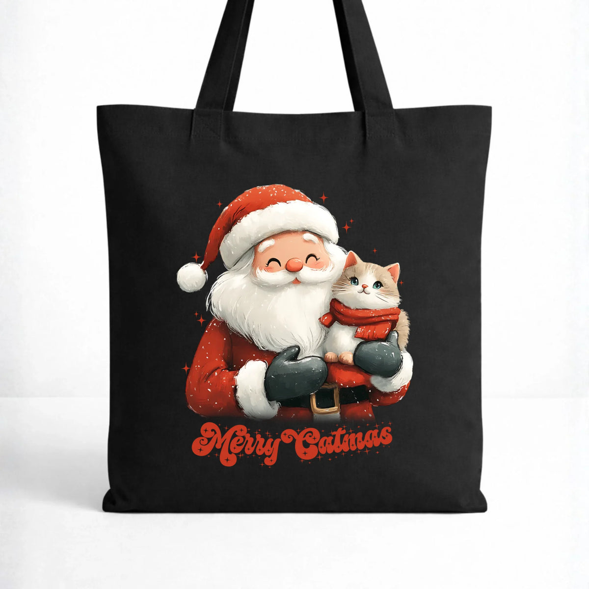Torba świąteczna - prezent dla kociary - Merry Catmas BN38