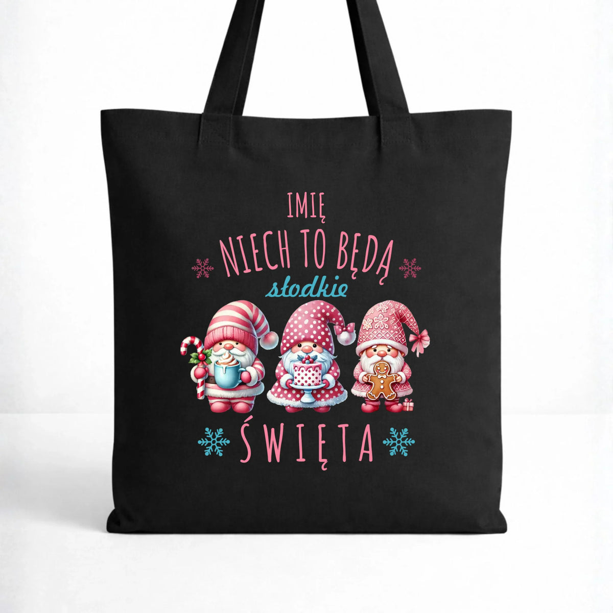 Torba świąteczna - Skrzaty Słodkie Święta - personalizowana BN57