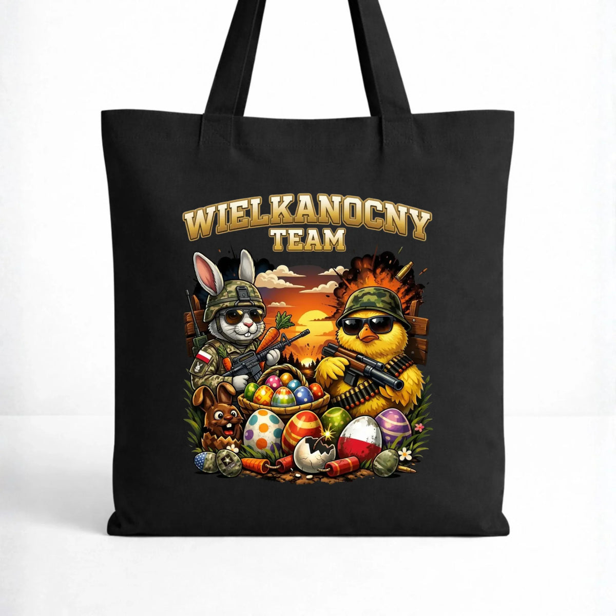 Torba na Wielkanoc - Kurczak i zając armia Wielkanocny Team WN37