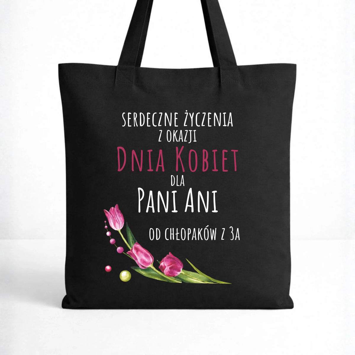 Torba na Dzień Kobiet - Serdeczne życzenia - personalizowana DK01