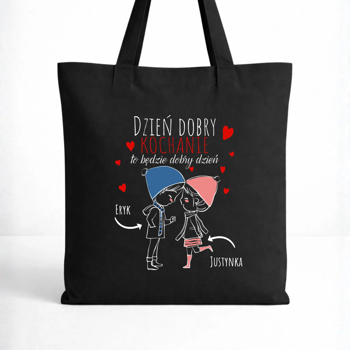 Torba dla par - Dzień dobry Kochanie - personalizowana W10