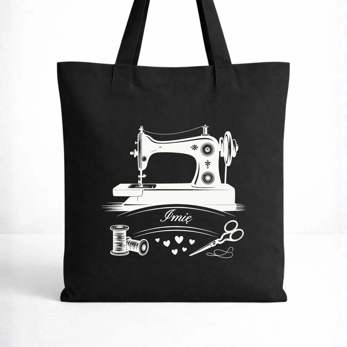 Torba szyciowa dla krawcowej - Maszyna vintage- personalizowana HS34