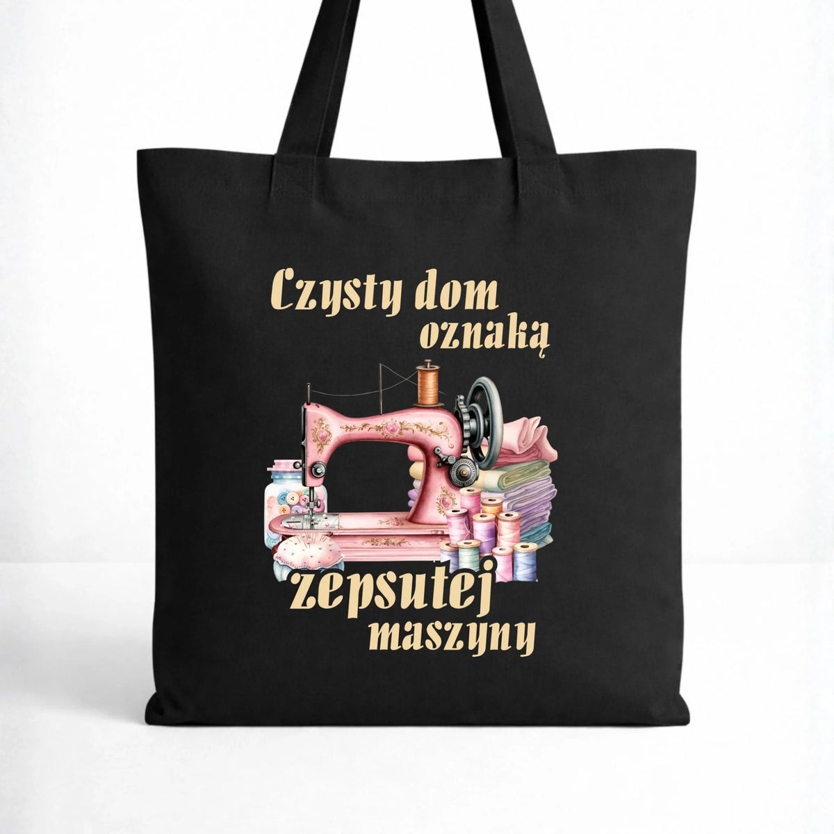 Torba szyciowa dla krawcowej - Czysty dom oznaką zepsutej maszyny HS15
