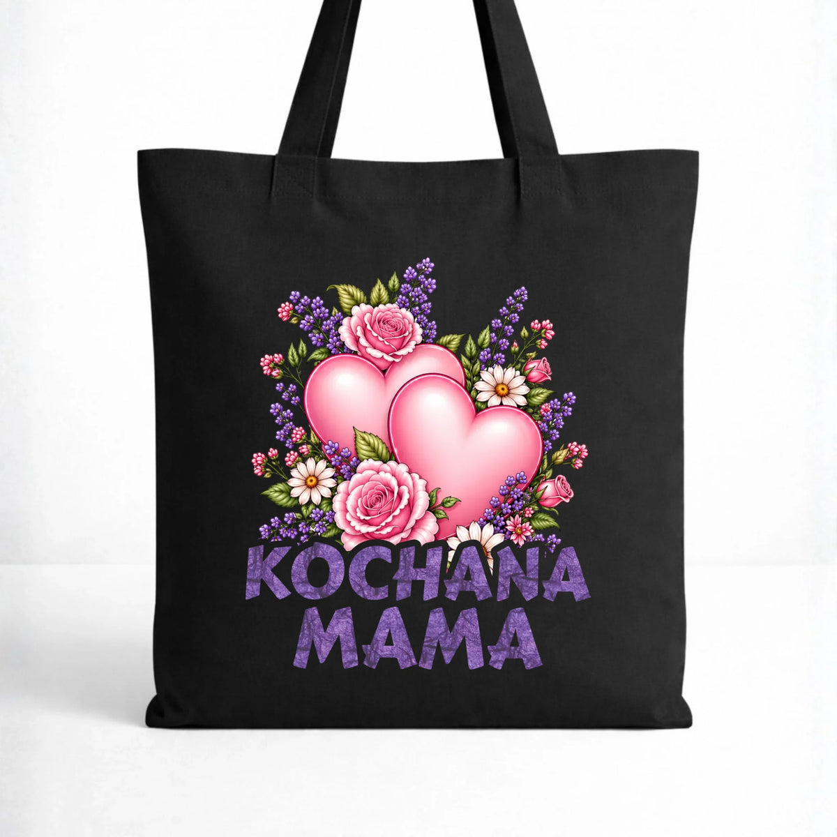 Torba dla mamy - Kochana Mama bukiet z sercem DM46