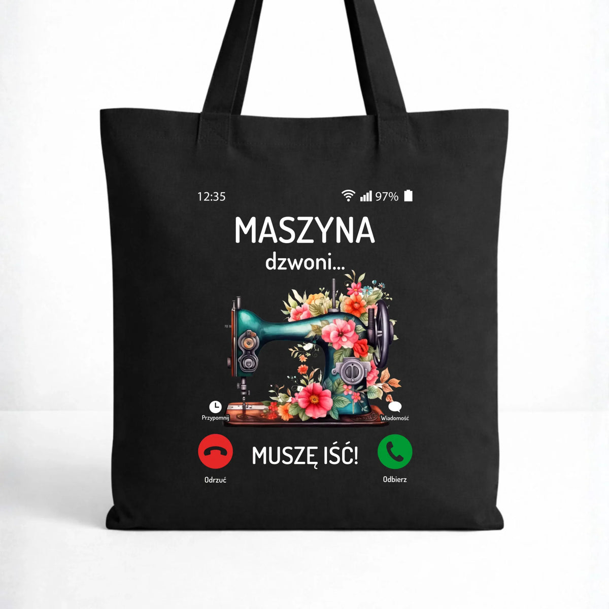 Torba szyciowa dla krawcowej - Maszyna dzwoni muszę iść HS05