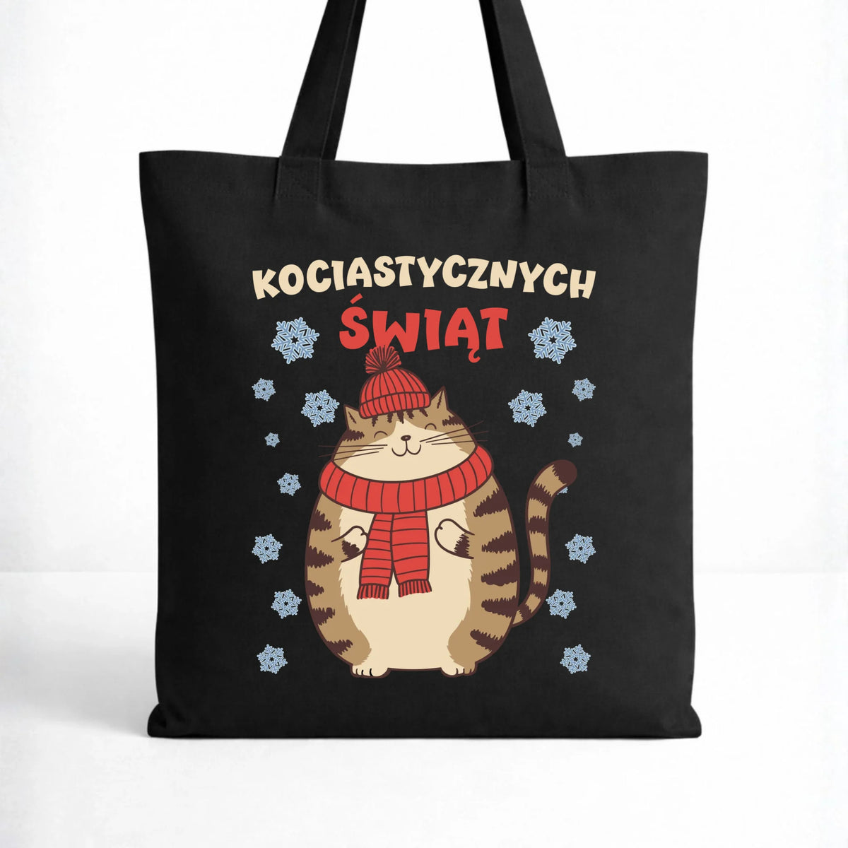 Torba świąteczna - prezent na święta - Kociastycznych świąt BN154