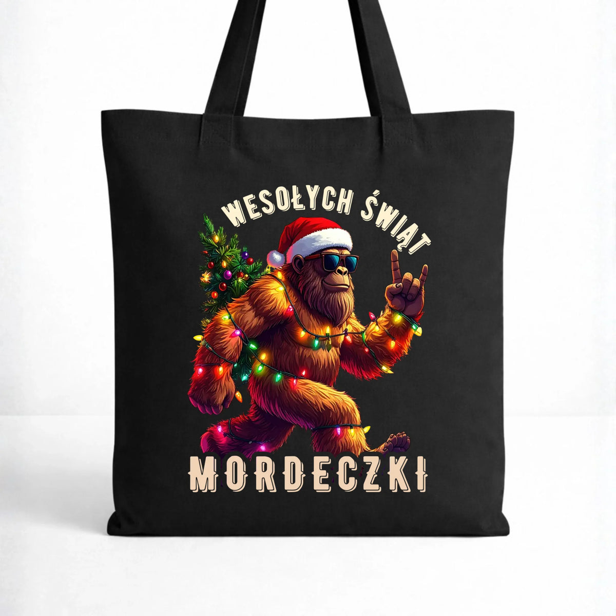 Torba świąteczna - prezent na święta - Yeti Wesołych Świąt mordeczki BN152