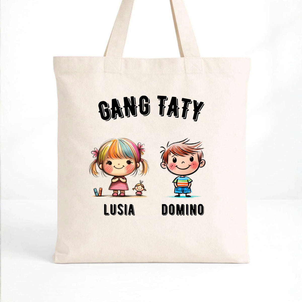 Torba dla taty z imionami dzieci - Gang taty - personalizowana DT09