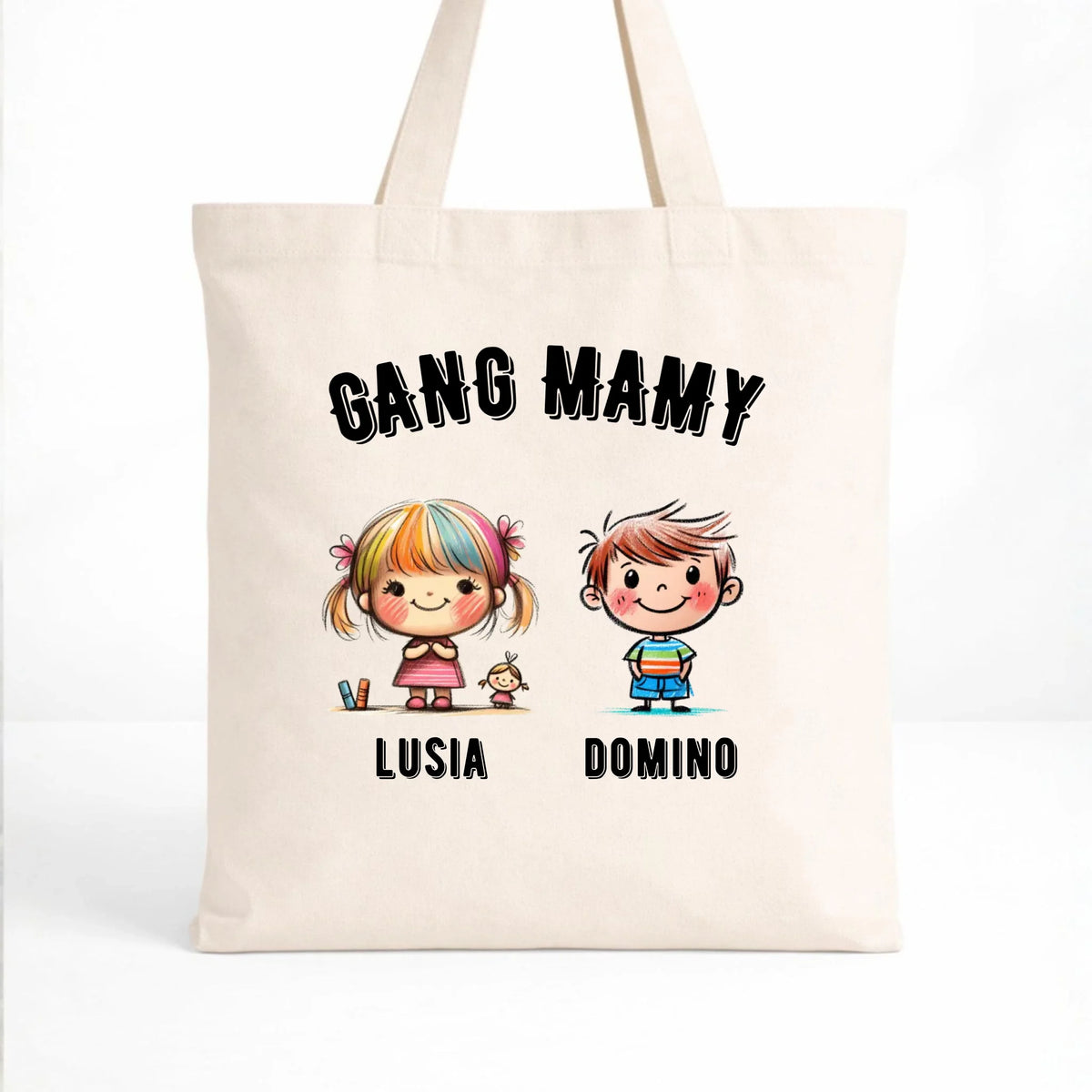 Torba dla mamy z imionami dzieci - Gang mamy - personalizowana DM09
